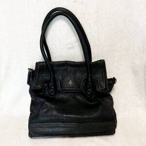 Cole Haan Black Leather Satchel/Large Tote Bag